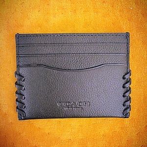 Coach Rip & Repair Baseball Stitch Card Wallet